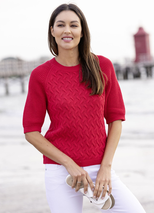 Basics - Pulli mit nachhaltig recycelter Baumwolle Ansicht 4 Basics - Pulli mit nachhaltig recycelter Baumwolle, in Größe L(44/46) bis XXL(52/54), in Farbe ECRU Ansicht 4