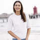 Basics - Pulli mit nachhaltig recycelter Baumwolle – Farbe ECRU – Ansicht 2 Basics - Pulli mit nachhaltig recycelter Baumwolle, in Größe L(44/46) bis XXL(52/54), in Farbe ECRU – Farbe ECRU – Ansicht 2