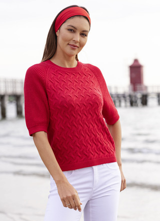 Pullover mit nachhaltig recycelter Baumwolle