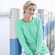 Basics - Pullover in Strukturmustermix – Farbe MINT – Ansicht 1 Basics - Pullover in Strukturmustermix, in Größe 038 bis 054, in Farbe MINT – Farbe MINT – Ansicht 1