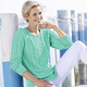 Basics - Pullover in Strukturmustermix – Farbe MINT – Ansicht 2 Basics - Pullover in Strukturmustermix, in Größe 038 bis 054, in Farbe MINT – Farbe MINT – Ansicht 2