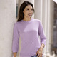 Basics - Pullover in Ajourdessin – Farbe FLIEDER – Ansicht 3 Basics - Pullover in Ajourdessin, in Größe 036 bis 052, in Farbe FLIEDER – Farbe FLIEDER – Ansicht 3