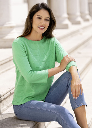Pullover mit grafischer Struktur