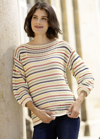 Pullover in Ringeldessin
