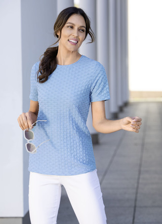Shirt mit interesanter Struktur in 3 Farben