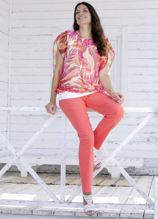 Hosen in Schlupfform - Hose in Schlupfform in 14 Farben, in Größe 017 bis 052, in Farbe LIMONE Ansicht 4