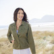 Blusen - Bestickte Jeansjacke – Farbe OLIV – Ansicht 4 Blusen - Bestickte Jeansjacke, in Größe 034 bis 050, in Farbe OLIV – Farbe OLIV – Ansicht 4