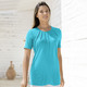 Tuniken - Unifarbene Shirt-Tunika, in Größe 036 bis 054, in Farbe KORALLE – Farbe TÜRKIS – Ansicht 2