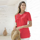 Tuniken - Unifarbene Shirt-Tunika – Farbe KORALLE – Ansicht 1 Tuniken - Unifarbene Shirt-Tunika, in Größe 036 bis 054, in Farbe OLIV – Farbe KORALLE – Ansicht 1