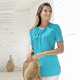 Tuniken - Unifarbene Shirt-Tunika – Farbe TÜRKIS – Ansicht 1 Tuniken - Unifarbene Shirt-Tunika, in Größe 036 bis 054, in Farbe OLIV – Farbe TÜRKIS – Ansicht 1