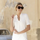 Blusen & Tuniken - Shirt-Tunika – Farbe WEISS Blusen & Tuniken - Shirt-Tunika, in Größe L (44/46) bis XXL (52/54), in Farbe BLEU