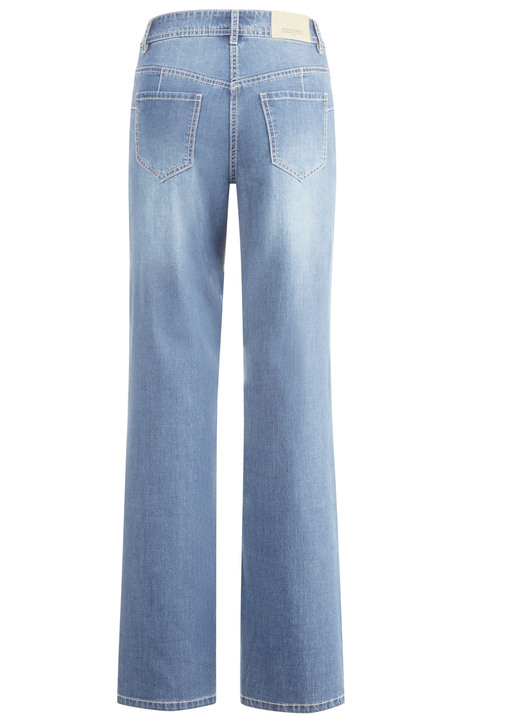 Hosen mit Knopf- und Reißverschluss - Modische Jeans in 5-Pocket-Form, in Größe 017 bis 050, in Farbe HELLBLAU Ansicht 2