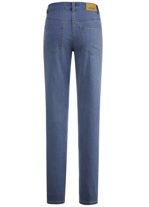 Hosen mit Knopf- und Reißverschluss - Jeans in Chino-Form, in Größe 017 bis 050, in Farbe HELLBLAU Ansicht 5