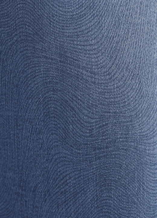 Hosen mit Knopf- und Reißverschluss - Jeans in aktueller Fingerprint-Dessinierung, in Größe 017 bis 050, in Farbe HELLBLAU Ansicht 7