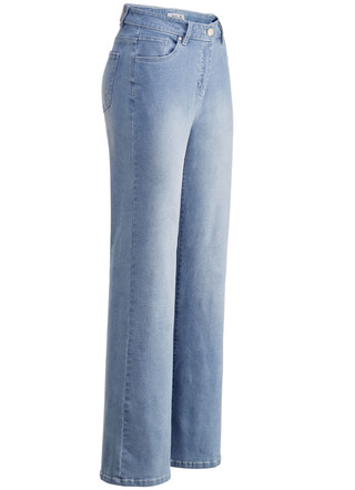 Jeans in aktueller Fingerprint-Dessinierung