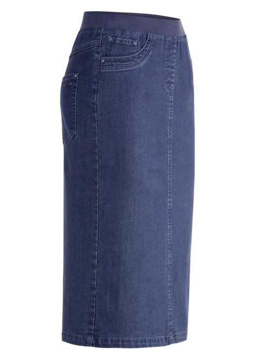 Uni - Rock in gerader Schnittführung Ansicht 9 Uni - Rock in gerader Schnittführung, in Größe 036 bis 052, in Farbe HELLBLAU Ansicht 9