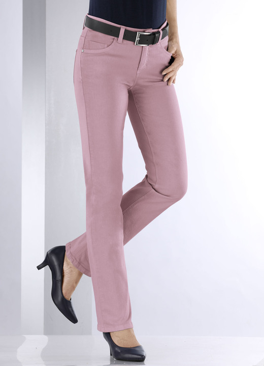 Jeans - Magic-Jeans in 5-Pocket-Form Ansicht 32 Jeans - Magic-Jeans in 5-Pocket-Form, in Größe 017 bis 050, in Farbe BEIGE Ansicht 32