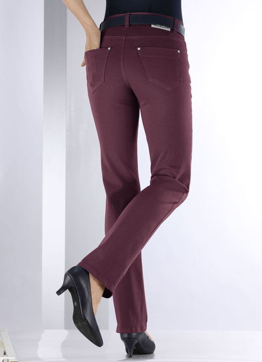 Jeans - Magic-Jeans in 5-Pocket-Form Ansicht 51 Jeans - Magic-Jeans in 5-Pocket-Form, in Größe 017 bis 050, in Farbe WEISS Ansicht 51