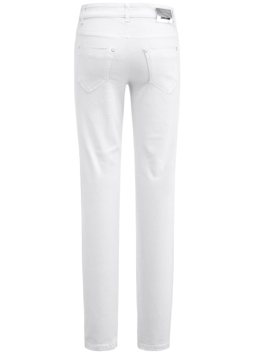 Jeans - Magic-Jeans in 5-Pocket-Form Ansicht 2 Jeans - Magic-Jeans in 5-Pocket-Form, in Größe 017 bis 050, in Farbe WEISS Ansicht 2