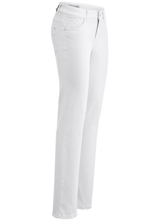 Jeans - Magic-Jeans in 5-Pocket-Form, in Größe 017 bis 050, in Farbe WEISS Ansicht 1
