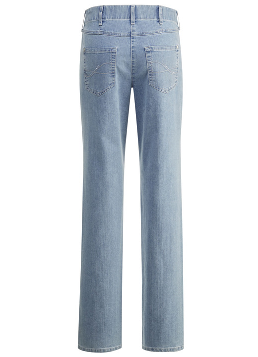 Hosen mit Knopf- und Reißverschluss - Komfortjeans CARLA Ansicht 2 Hosen mit Knopf- und Reißverschluss - Komfortjeans CARLA, in Größe 018 bis 052, in Farbe HELLBLAU Ansicht 2