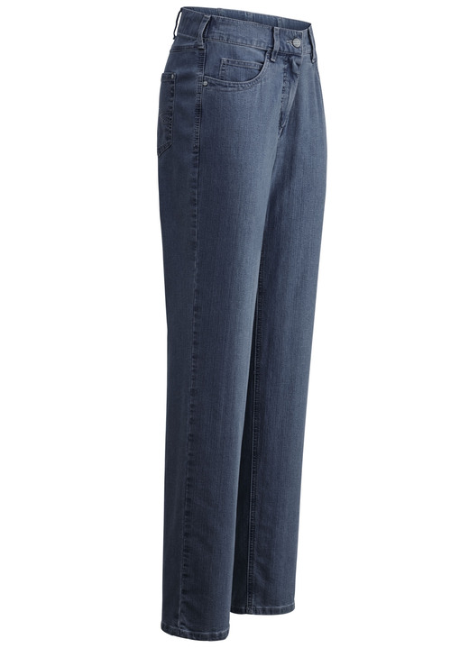 Hosen mit Knopf- und Reißverschluss - Komfortjeans CARLA Hosen mit Knopf- und Reißverschluss - Komfortjeans CARLA, in Größe 018 bis 052, in Farbe JEANSBLAU