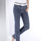 Hosen mit Knopf- und Reißverschluss - Komfortjeans ROMI – Farbe JEANSBLAU – Ansicht 4 Hosen mit Knopf- und Reißverschluss - Komfortjeans ROMI, in Größe 018 bis 052, in Farbe SCHWARZ – Farbe JEANSBLAU – Ansicht 4