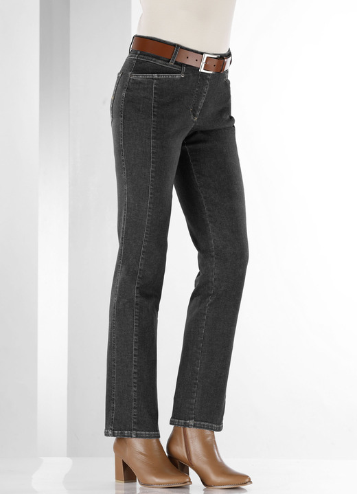 Jeans - Jeans in 4-Pocket-Form Ansicht 3 Jeans - Jeans in 4-Pocket-Form, in Größe 018 bis 052, in Farbe SCHWARZ Ansicht 3