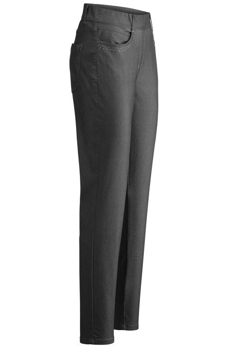 Cosma - Hose in Denim-Optik Ansicht 12 Cosma - Hose in Denim-Optik, in Größe 017 bis 052, in Farbe JEANSBLAU Ansicht 12