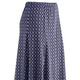 Gemustert - Tragangenehmer Bahnenrock , in Größe 036 bis 054, in Farbe MARINE-WEISS-BLAU – Farbe MARINE-WEISS-BLAU – Ansicht 2