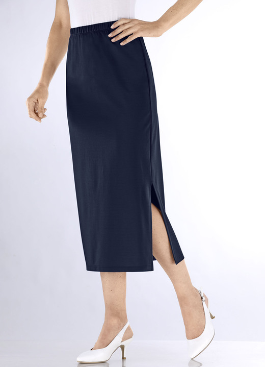 Uni - Rock in schmaler Schnittführung, in Größe 018 bis 052, in Farbe SCHWARZ Ansicht 7