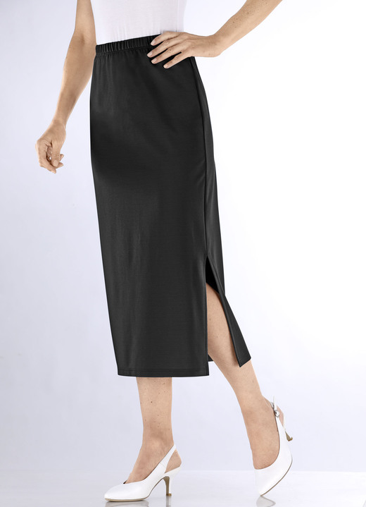 Uni - Rock in schmaler Schnittführung Ansicht 7 Uni - Rock in schmaler Schnittführung, in Größe 018 bis 052, in Farbe HELLBLAU Ansicht 7