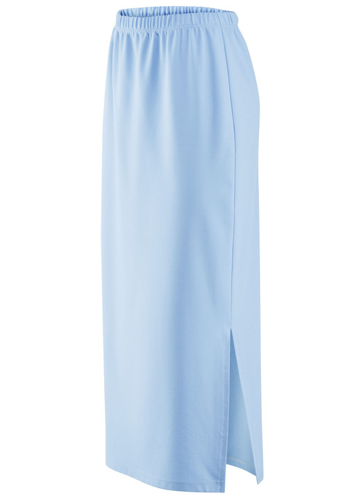 Uni - Rock in schmaler Schnittführung, in Größe 018 bis 052, in Farbe HELLBLAU Ansicht 2