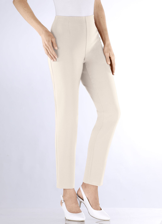 Hosen in Schlupfform - Knöchellange Hose mit angeschnittenem Bund Ansicht 3 Hosen in Schlupfform - Knöchellange Hose mit angeschnittenem Bund, in Größe 018 bis 052, in Farbe BEIGE Ansicht 3