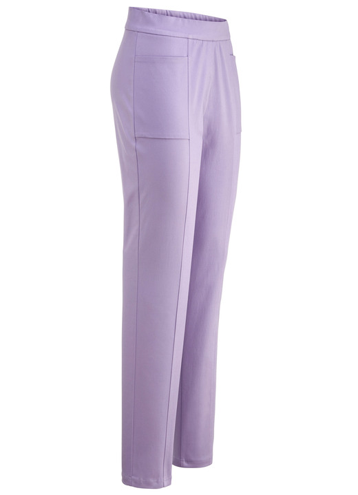 Hosen in Schlupfform - Hose mit abgesteppten Teilungsnähten, in Größe 018 bis 052, in Farbe MINT Ansicht 4