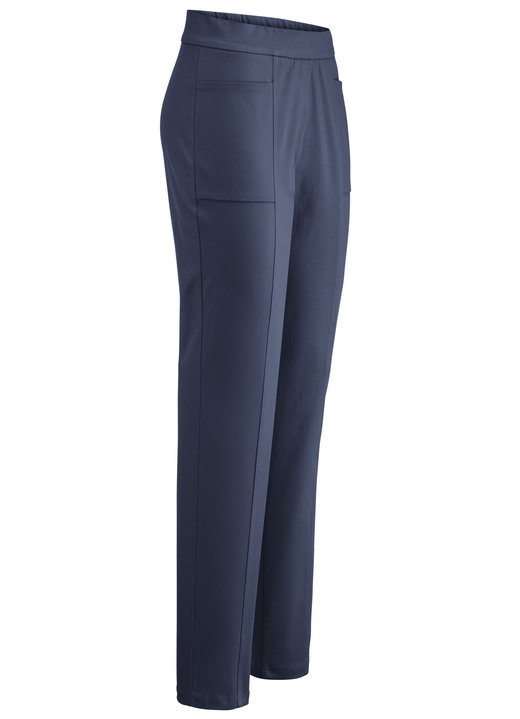 Hosen in Schlupfform - Hose mit abgesteppten Teilungsnähten, in Größe 018 bis 052, in Farbe GELB Ansicht 7