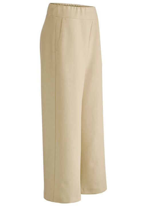Hosen in Schlupfform - Hose in modisch verkürzter Länge, in Größe 018 bis 052, in Farbe BEIGE MELANGE Ansicht 1