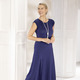 Abendmode - Kleid in Premium-Qualität, in Größe 036 bis 054, in Farbe BLAU – Farbe BLAU – Ansicht 1