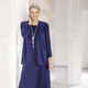 Abendmode - Kleid in Premium-Qualität – Farbe BLAU – Ansicht 2 Abendmode - Kleid in Premium-Qualität, in Größe 036 bis 054, in Farbe BLAU – Farbe BLAU – Ansicht 2