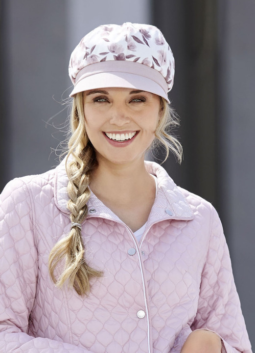 Mützen & Hüte - Modische Damen-Ballonmütze mit Elastikeinsatz, in Farbe ROSÉ Ansicht 3