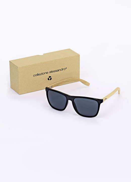 - Modische Sonnenbrille von collezione alessandro, in Farbe SCHWARZ Ansicht 1