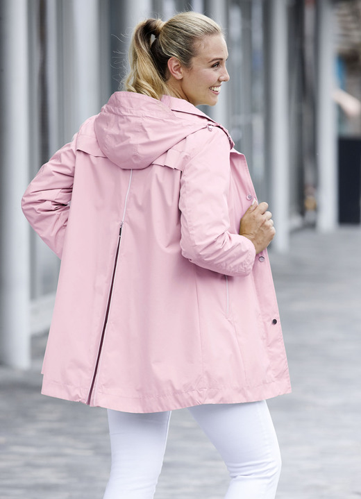 Lang - Funktions-Longjacke mit abnehmbarer Kapuze, in Größe 038 bis 054, in Farbe ROSÉ Ansicht 1