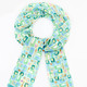Schals - Schal mit geometrischem Dessin, in Farbe LINDGRÜN-AQUA-SAND-ORANGE – Farbe LINDGRÜN-AQUA-SAND-ORANGE – Ansicht 1