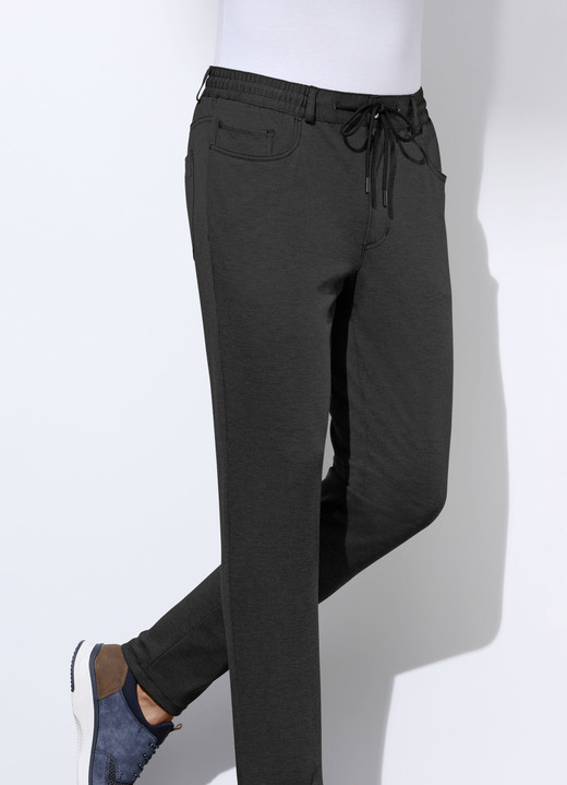 Hosen - Superstretch-Hose mit Gummibund in 3 Farben Hosen - Superstretch-Hose mit Gummibund in 3 Farben, in Größe 024 bis 062, in Farbe SCHWARZ