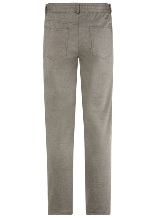 Hosen - Superstretch-Hose mit Gummibund in 3 Farben, in Größe 024 bis 062, in Farbe SCHLAMM MELIERT Ansicht 3