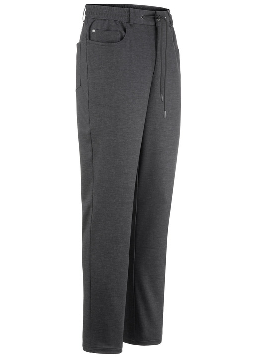 Hosen - Superstretch-Hose mit Gummibund in 3 Farben, in Größe 024 bis 062, in Farbe SCHLAMM MELIERT Ansicht 5