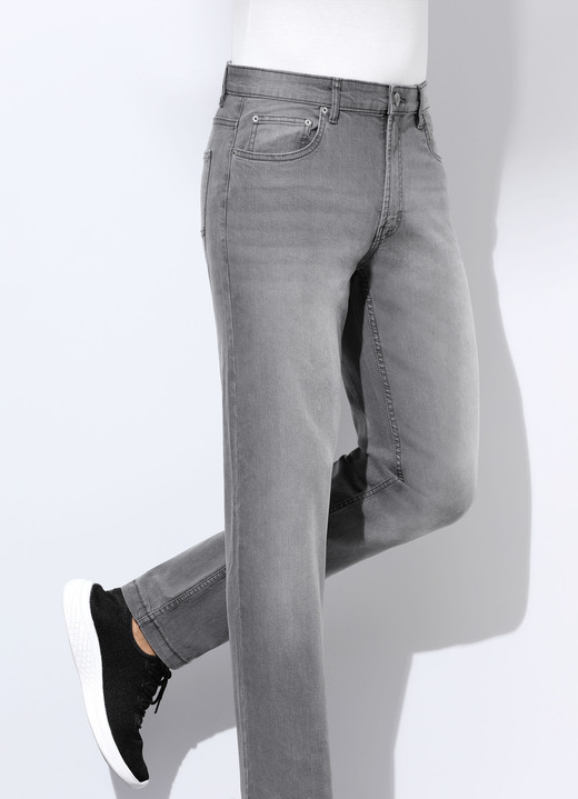 Jeans - Tolle Jeans in 3 Farben, in Größe 024 bis 062, in Farbe MITTELGRAU Ansicht 1