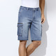 Shorts & Bermudas - Jeans-Bermudas mit Cargotaschen, in Größe 048 bis 060, in Farbe JEANSBLAU – Farbe JEANSBLAU – Ansicht 1
