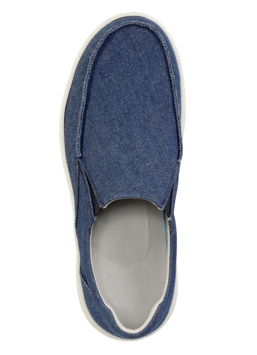 Slipper & Schnürschuhe - GINO GALANTE Slipper aus Jeansmaterial, in Größe 039 bis 046, in Farbe BLAU Ansicht 2