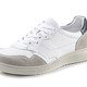 Slipper & Schnürschuhe - GINO GALANTE Sneaker teilweise mit Zierlochung – Farbe WEISS-GRAU-BLAU – Ansicht 1 Slipper & Schnürschuhe - GINO GALANTE Sneaker teilweise mit Zierlochung, in Größe 040 bis 046, in Farbe WEISS-GRAU-BLAU – Farbe WEISS-GRAU-BLAU – Ansicht 1